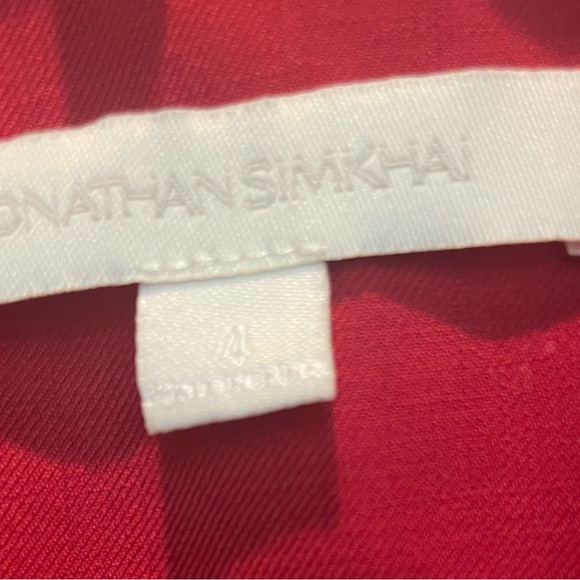 NWT JONATHAN SIMKHAI RED BLAZER - Picture 6 of 9